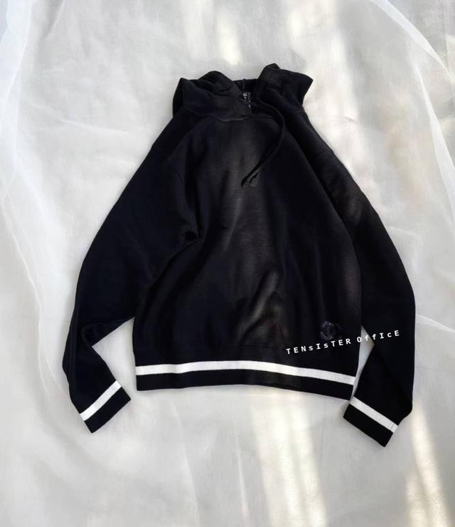 歐洲代購---Chanel Uniform香奈兒專櫃員工內購款羊毛連帽長袖針織上衣(附紙袋)