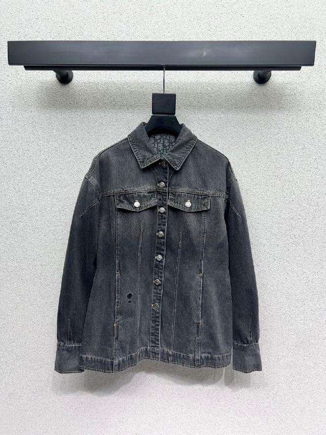 D家系列款小蜜蜂🐝收腰牛仔外套 做旧效果素颜牛仔