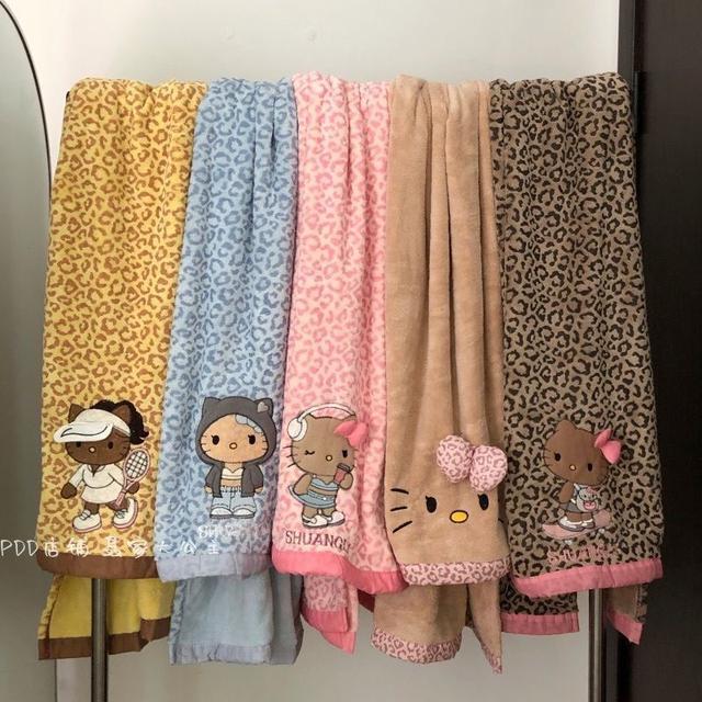 新款豹紋KT速乾吸水浴巾(預購)