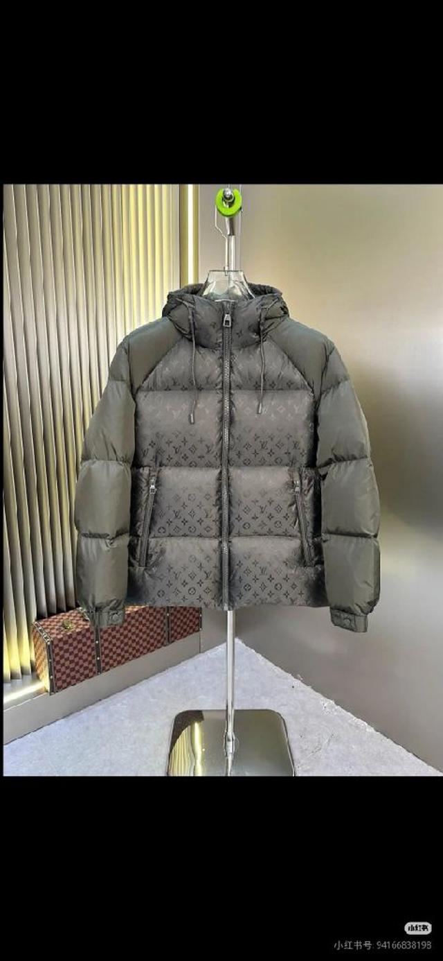 Louis Vuitton. Lv连帽印花羽绒服