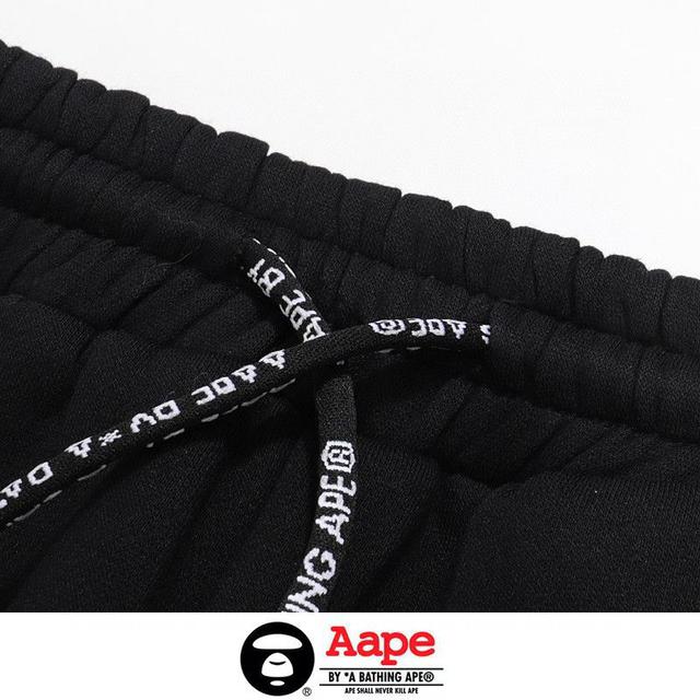 0951毛圈薄款 951加绒厚款猿人头AAPE宽松 休闲卫裤运动长裤 M L XL XXL