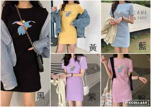 小飛象熱銷款夏季女士短袖連身裙