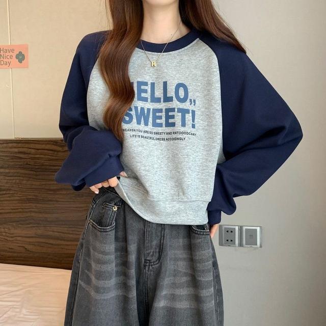 韓版大碼撞色百搭顯瘦圓領T(預購)