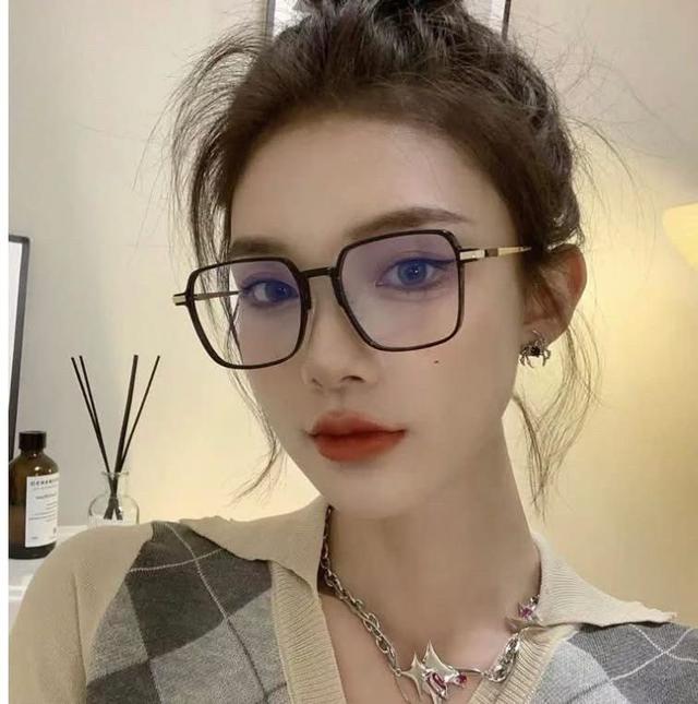 N302-變色大方框顯臉小防藍光度數眼鏡