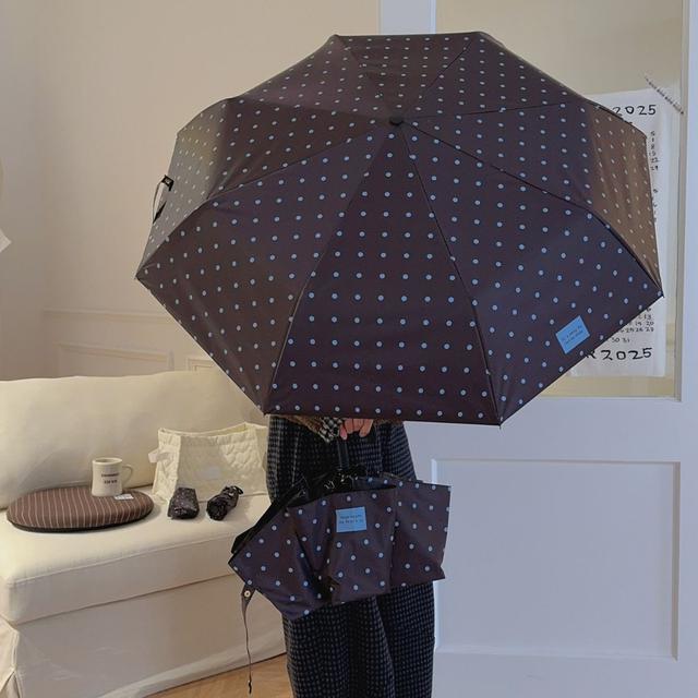 ins韓系復古波點摺疊晴雨兩用傘(預購)