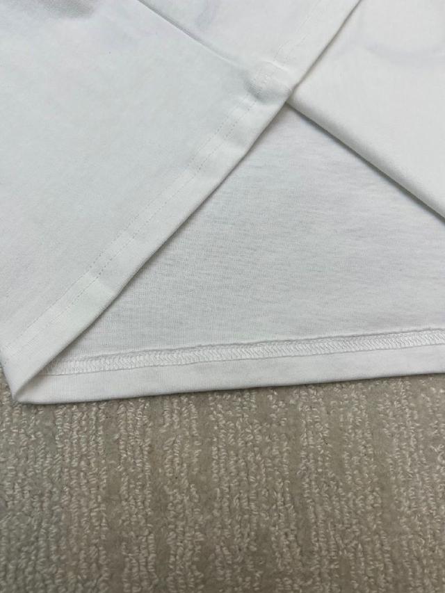 迪奥DIOR 前后夜光字母图案男女同款短袖t恤