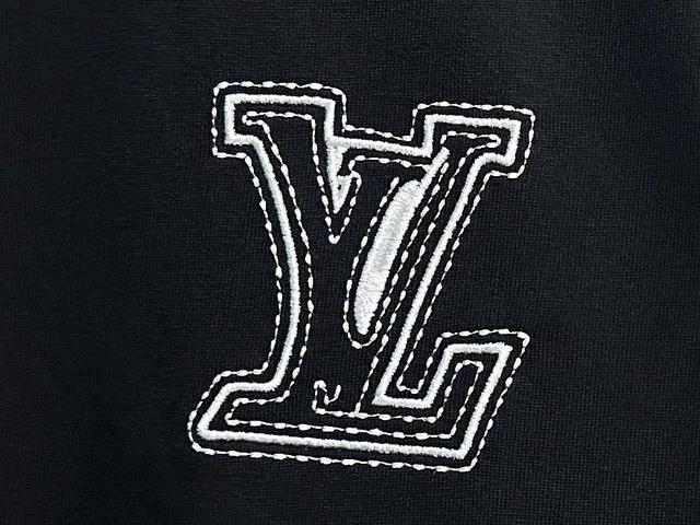 迪奥老花贴布重工刺绣字母短袖 280克纯棉双砂面料