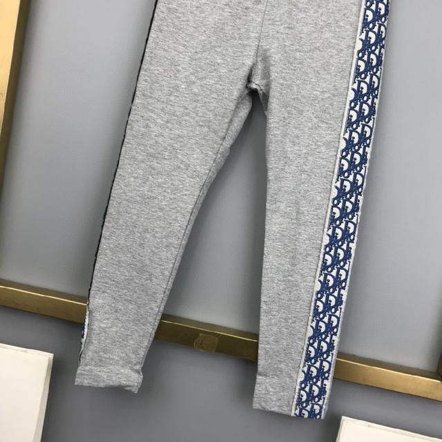 迪奥，高端童装，女童打底裤，纯棉面料，