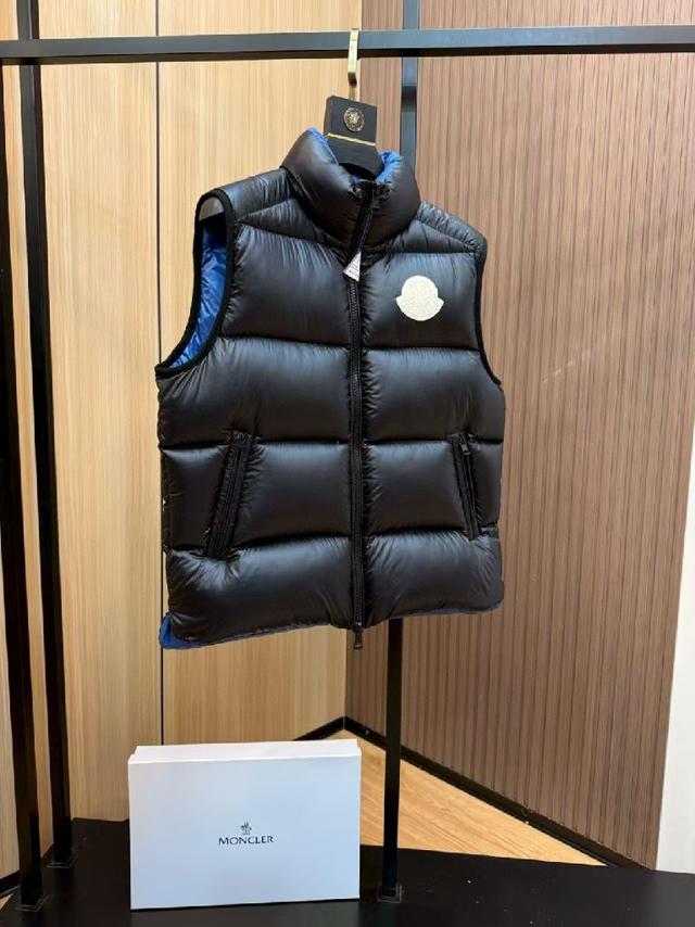 Moncler盟可睐  Sumido男士立领羽绒马甲 黑色(棕色标)