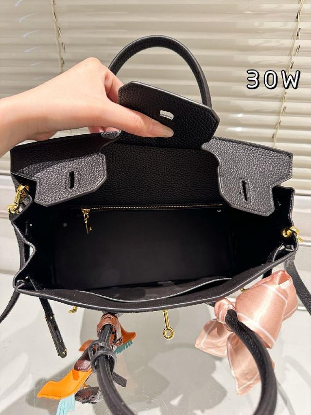 Hermès/ 爱马仕 铂金包 高端质量 专柜最新款进口荔枝纹 明星同款