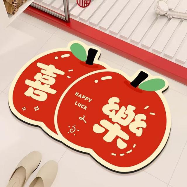 新年吉祥喜慶浴室吸水地墊(預購)