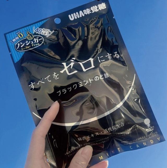 【預購商品】【1001結單】【批發】日本UHA味覺糖 Black Mint 無糖黑薄荷喉糖75g