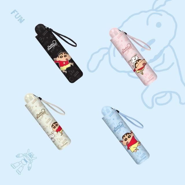 正版蠟筆小新晴雨兩用三折傘(預購)