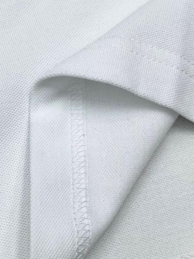 1:1长绒精梳丝光棉纯色logo刺绣春夏新款男士时尚
