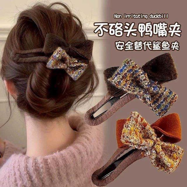 🎀小香風蝴蝶結鴨嘴夾🎀